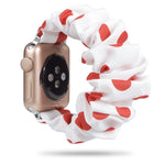 Load image into Gallery viewer, Red Polka dot Scrunchie watch strap For Apple watch series 3 4