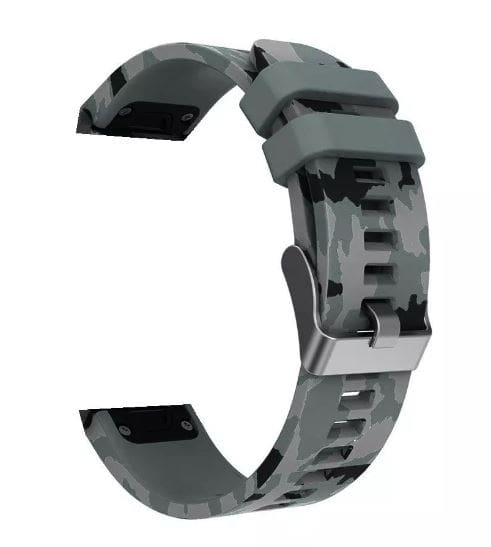 SSA Watch Strap for Garmin Fenix 5 plus Forerunner 935 - Grey Camo