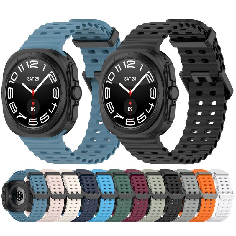 Marine Silicone Strap for Samsung Galaxy Watch 7 Ultra 47mm