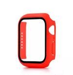 Load image into Gallery viewer, Screen Protector and Bumper Cover for Apple Watch Series 7 41 mm- Red
