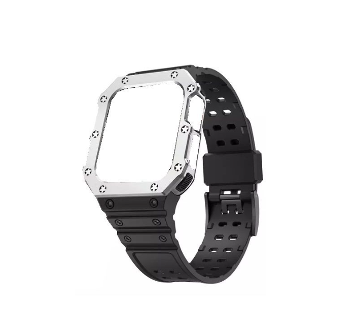 Shockproof TPU Strap and Case for Apple Watch Series 6 7 8 and SE 38 40 41