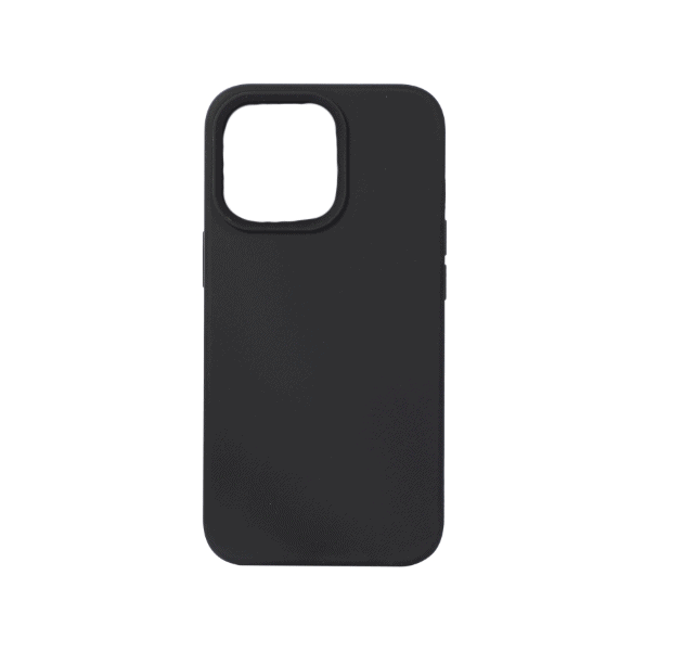 Silicone Back Cover for iPhone 14 - Black