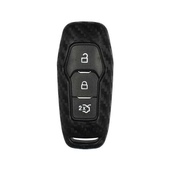 Carbon Design Silicone Key Cover Fob Case Compatible with Ford Keyless