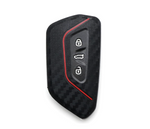 Load image into Gallery viewer, Carbon Design Silicone Key Cover Fob Case
