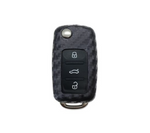 Load image into Gallery viewer, Carbon Design Silicone Key Fob Case Compatible with Volkswagen Old Spec
