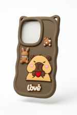 Load image into Gallery viewer, Cute 3D Cartoon Silicone Phone Case Cover Compatible with Honor X7C
