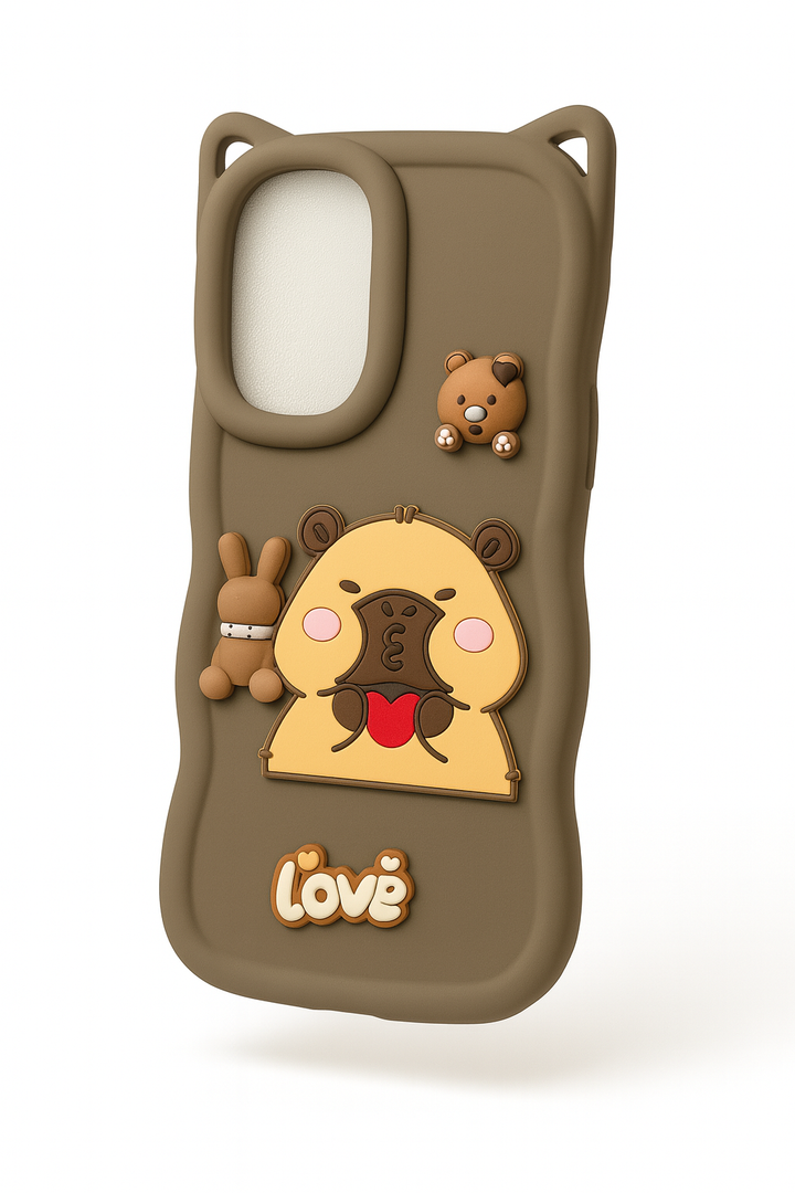 Cute 3D Cartoon Silicone Phone Case Cover Compatible with Samsung A56
