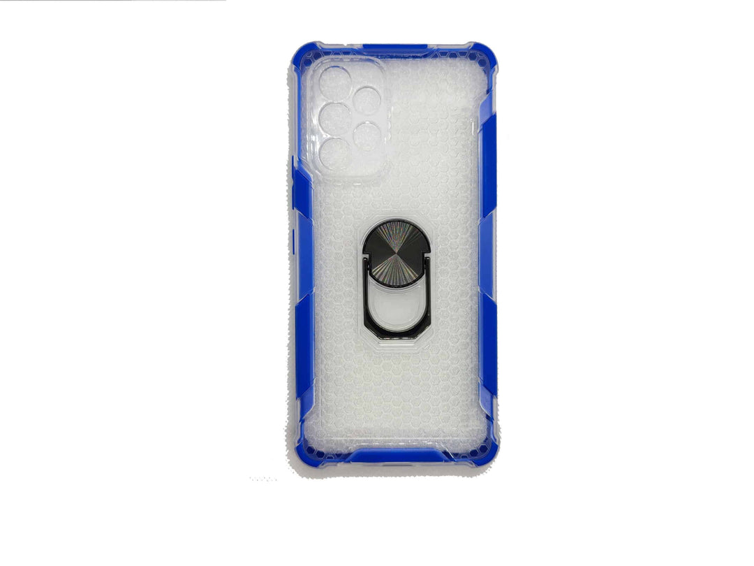 Shockproof Honeycomb ring Cover for Samsung A53 5G - Blue