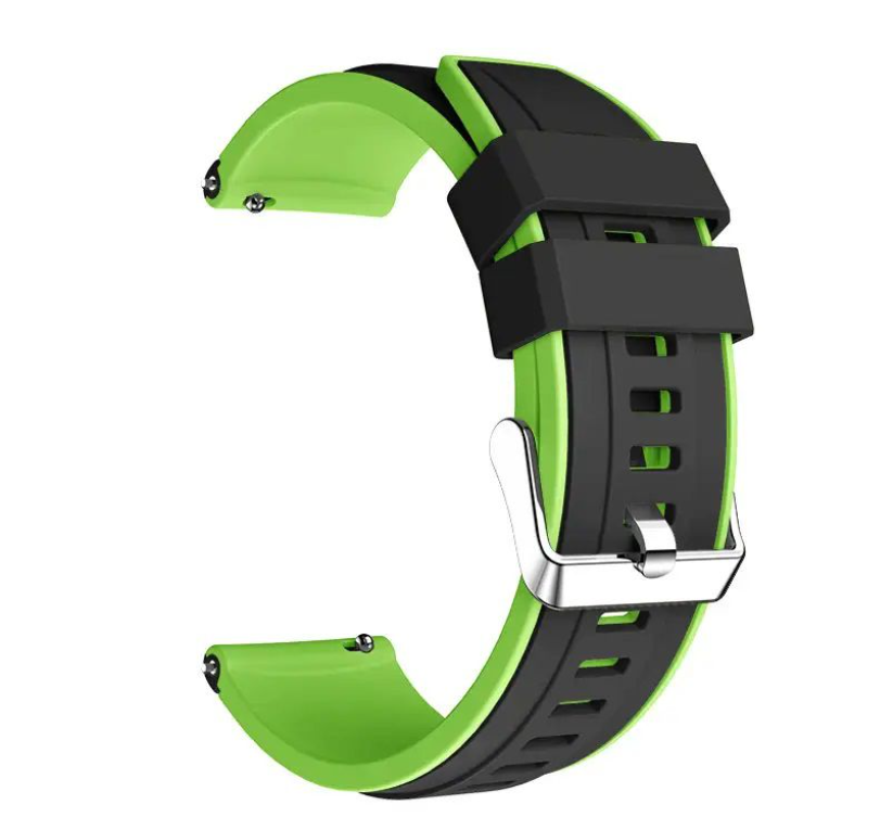 Replacement Dual Color Watch Strap For Huawei Watch GT 2 46mm 22mm - Green, Black