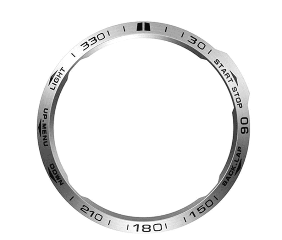Metal Anti-Scratch Bezel Ring Protector For Garmin Fenix 6S - Silver