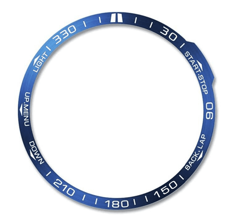 Metal Anti-Scratch Bezel Ring Protector For Garmin Fenix 7X - Blue
