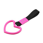 Load image into Gallery viewer, SSA JDM/Japanese Tsurikawa Heart and Nylon Strap - Pink and Black
