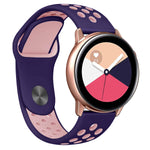 Load image into Gallery viewer, 22MM Sport Replacement Double Color Wrist Strap For Huawei Watch GT 2 46mm - Purple and Pink
