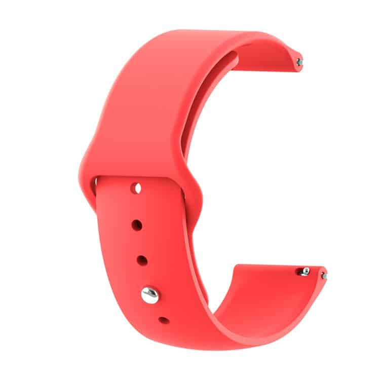 20mm Silicone Replacement Strap for Samsung Galaxy Active 2 smart watch - Red