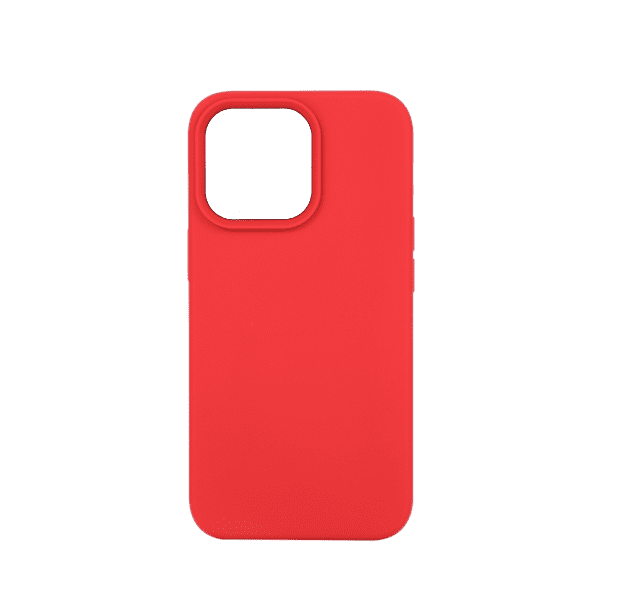 Silicone Back Cover for iPhone 14 Pro Max - Red