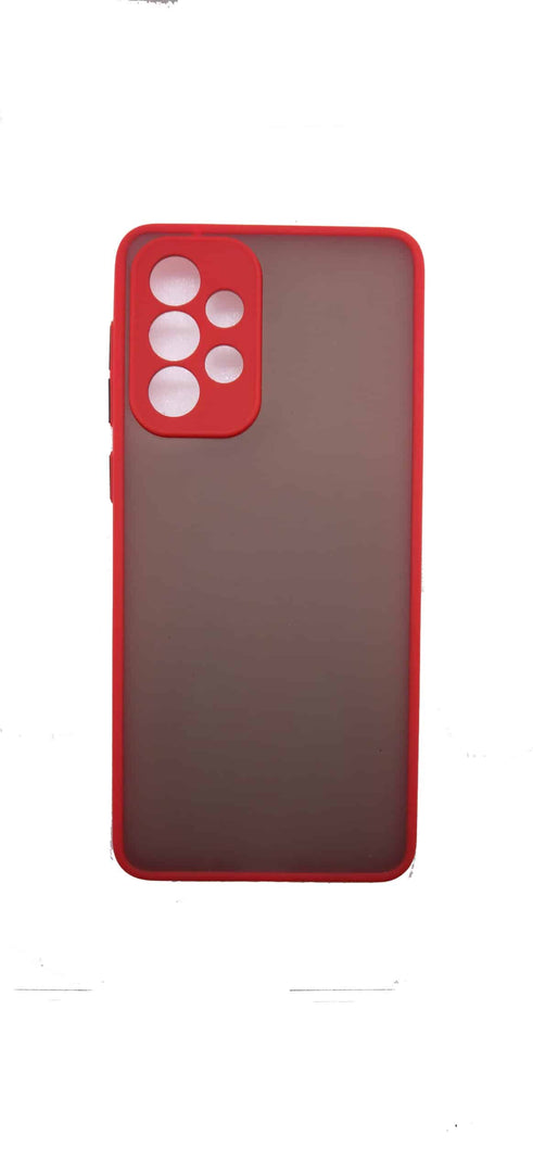 Dual color matt TPU Case for Samsung A73 5G - Red