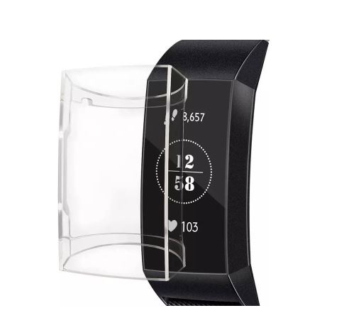 Soft TPU Protective Case Bumper Cover For Fitbit Charge 3/4