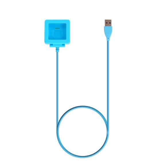 USB Charging Cable Cord Cradle Dock for Fitbit Blaze-Blue