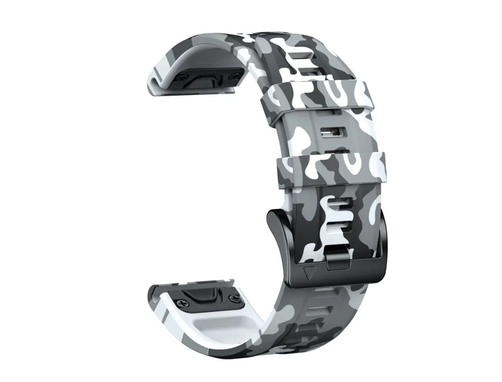 Camo Quick Release Silicone Strap For Garmin Fenix 7X/6X/5X/5X Plus/3