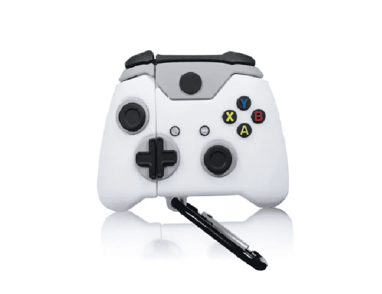 Xbox Controller Silicone Case Cover for Apple Airpods 1 and 2 - White