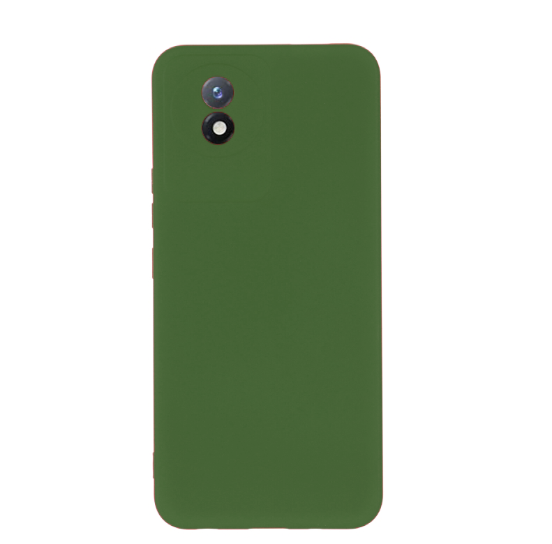 Silicone Back Cover For Vivo YO2 - Dark green