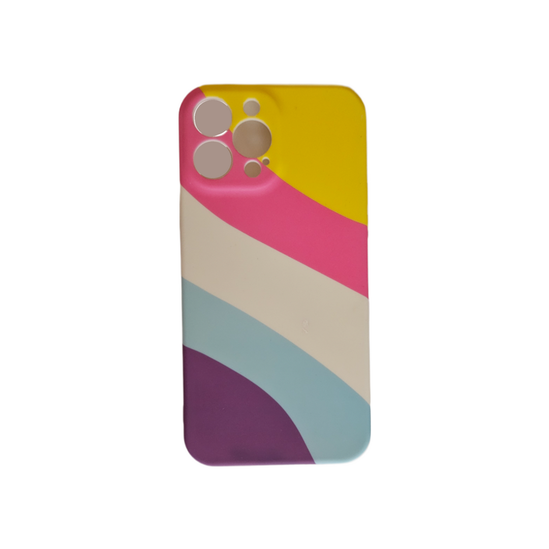 Silicone Back Cover for Apple Iphone 13 Pro - Multi Colour