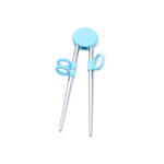 Load image into Gallery viewer, Kids Stainless Steel Practice Chopsticks with Silicone Helpers - Blue
