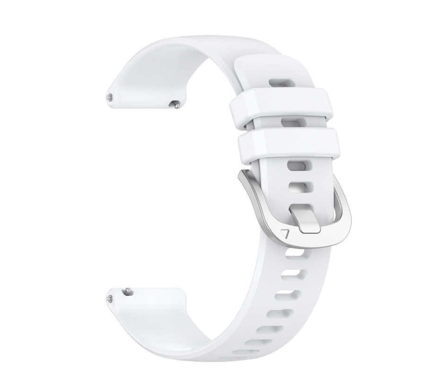 Silicone Sport Watch Strap for Garmin Venu 3/2, Vivoactive 4 - White