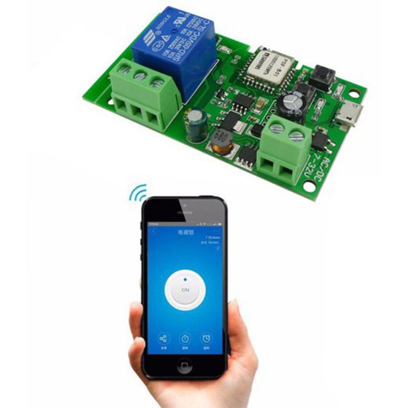 Tuya Smart WiFi RF Relay Switch (1 Channel) 5V–32V | Inching & Self-Locking | App & Voice Control