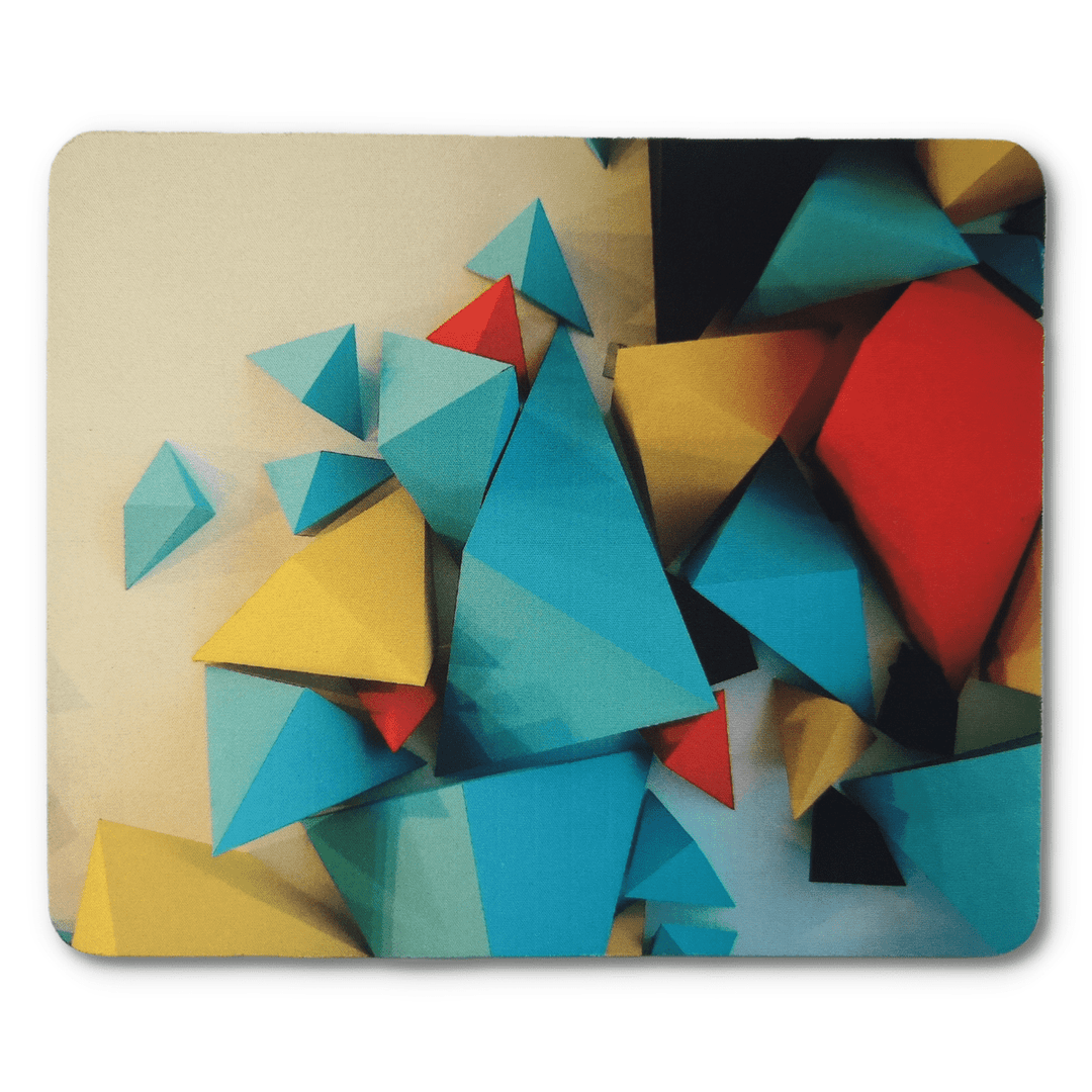 Multicolor Geometric Design Mouse Pad