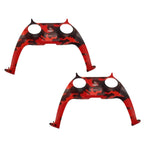 Load image into Gallery viewer, DIY Decorative Strip Cover for PS5 Dualsense Controller (Set Of 2) Camo - Red
