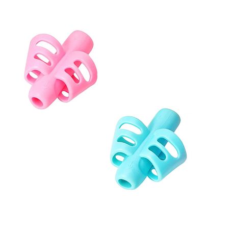 2 Piece Pencil Grip Holder Ergonomic Butterfly Design