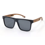 Load image into Gallery viewer, Unisex Bamboo Polarized Sunglasses Lunettes De Soleil - Color Frame With Bamboo
