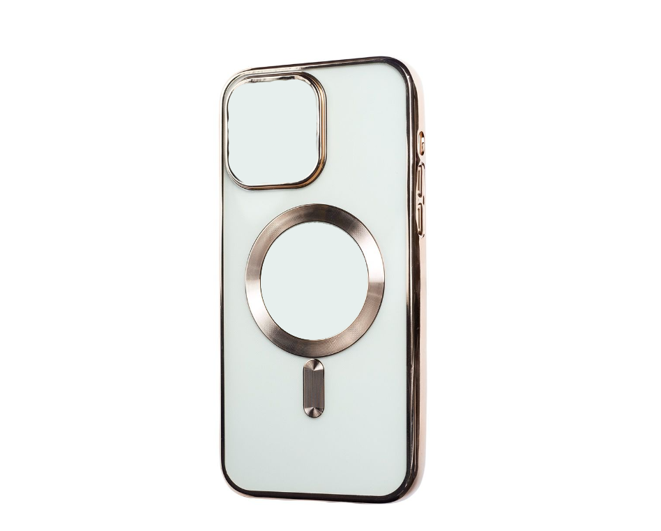 Electroplated MagSafe Cover with Built-in Clear Lens Protector for iPhone 15