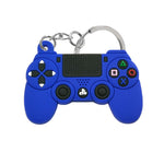 Load image into Gallery viewer, Gamer PS4 Controller Style Silicone Key Chain
