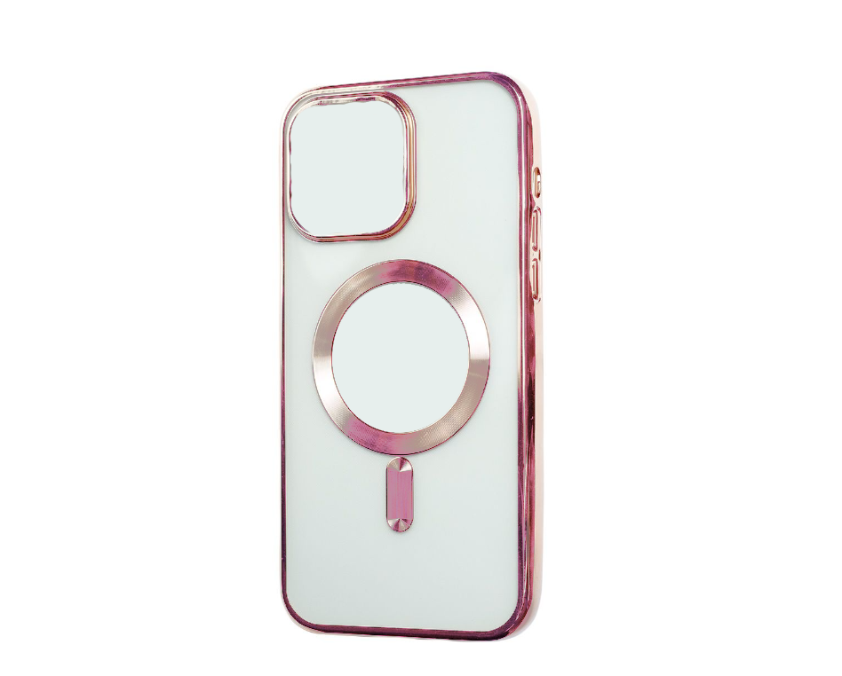 Electroplated MagSafe Cover with Built-in Clear Lens Protector for iPhone 15