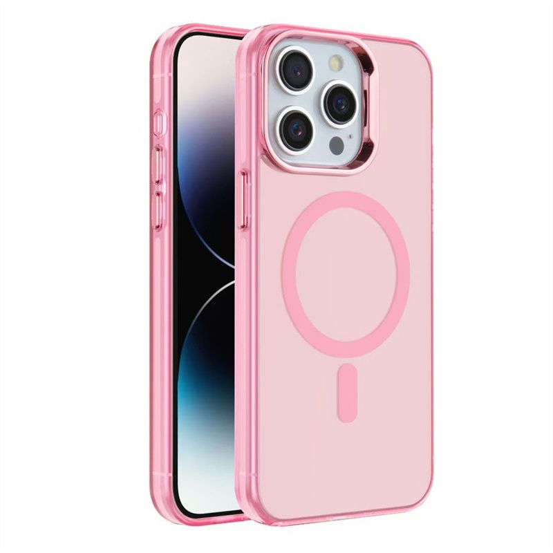 Stylish PC Bumper Case for iPhone 16 - Magnetic & Wireless Charging Ready