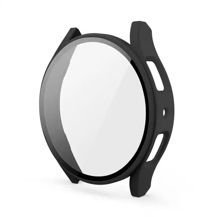 Tempered Screen Protector & PC Bumper Cover For Samsung Galaxy Watch 6 44mm