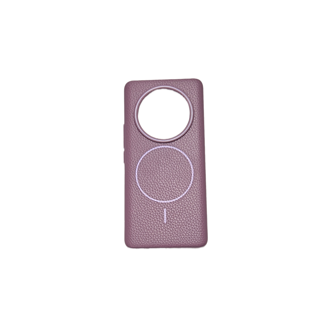 MagSafe-Compatible Leather Texture Case for Honor X9c