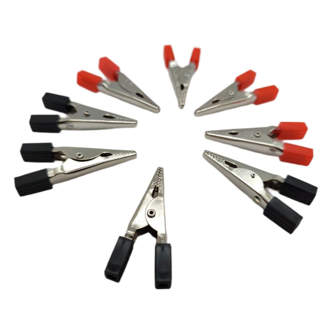 Crocodile (Alligator) Clips 10 Amp (Set of 8)