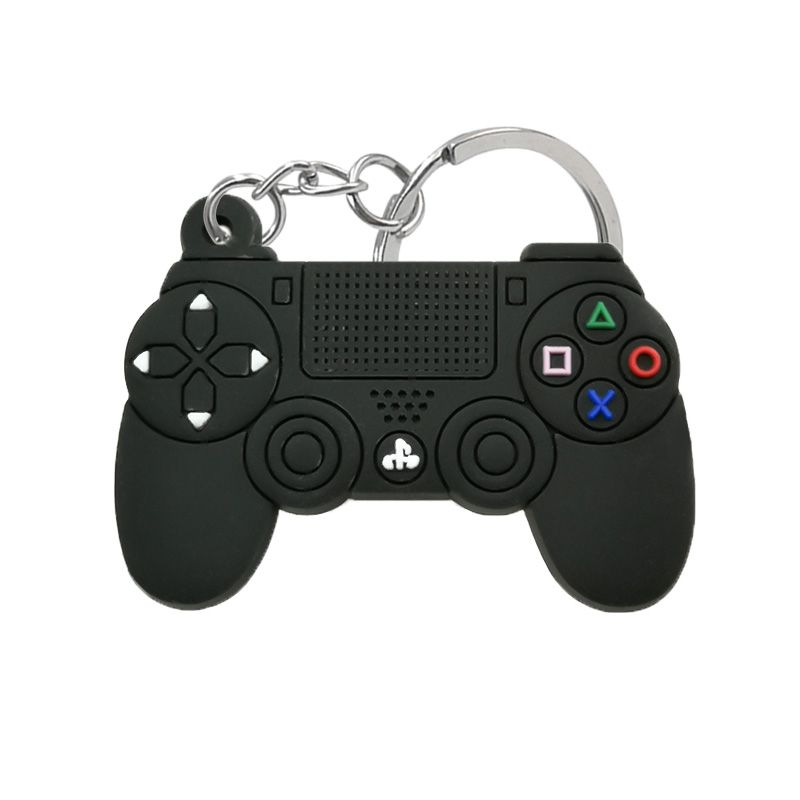 Gamer PS4 Controller Style Silicone Key Chain