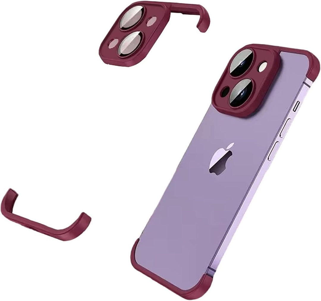 Frameless Fit Case with Camera Lens Protector For iPhone 14 Pro Max