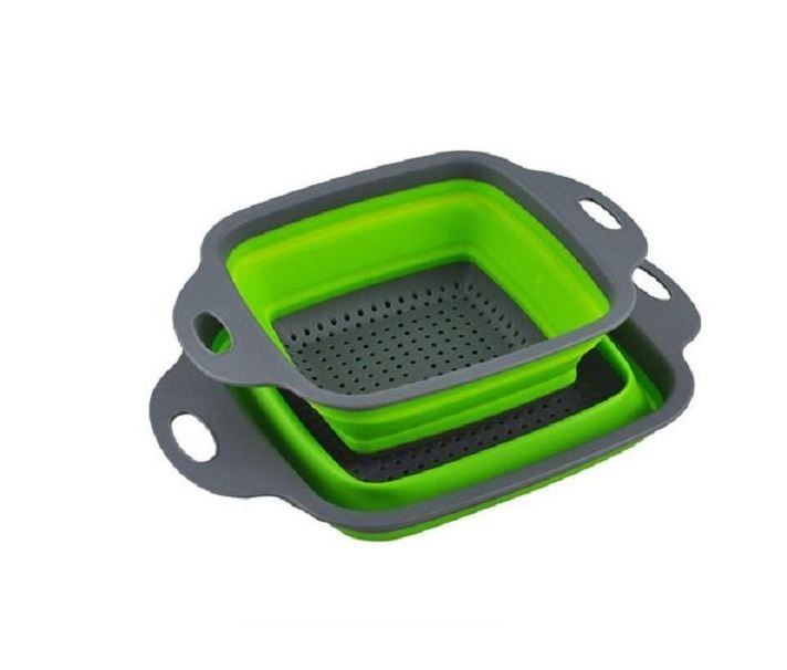 Set of 2 Square Collapsible Filter Basket