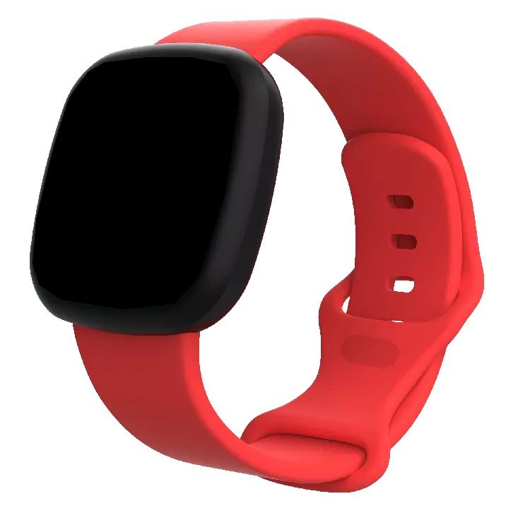 Rubber Silicone Wrist Strap Band For Fitbit versa 3 & Sense Smart Watch