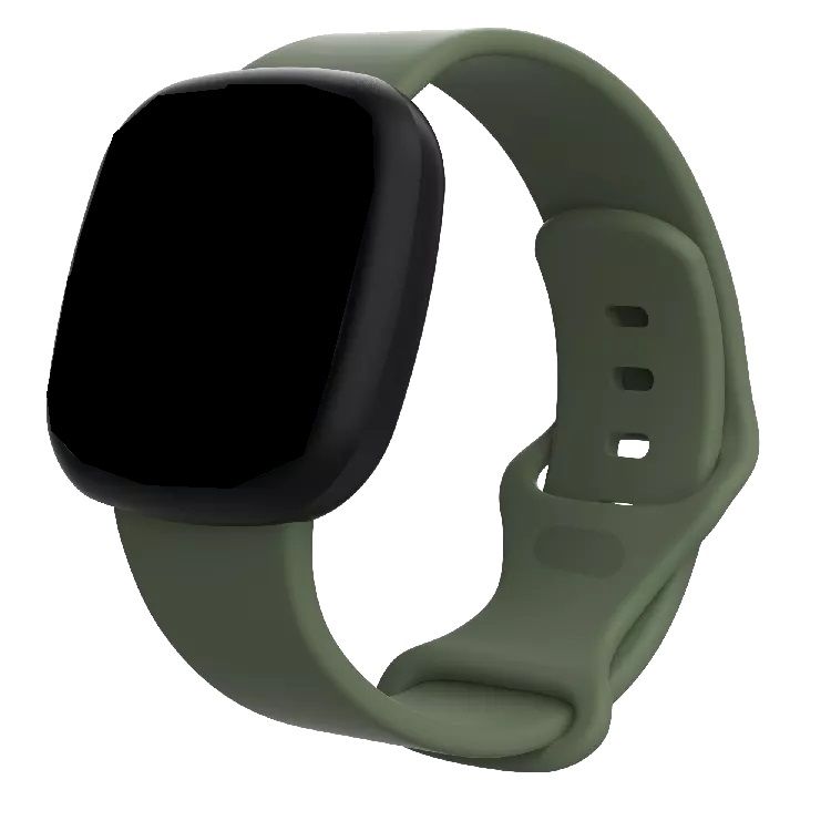 Rubber Silicone Wrist Strap Band For Fitbit versa 3 & Sense Smart Watch