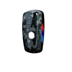 Load image into Gallery viewer, ABS Forged Camo Look Car Key Case Cover For BMW
