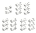 Load image into Gallery viewer, Clear Adhesive Cable Clips: 20-Pack Cord Management

