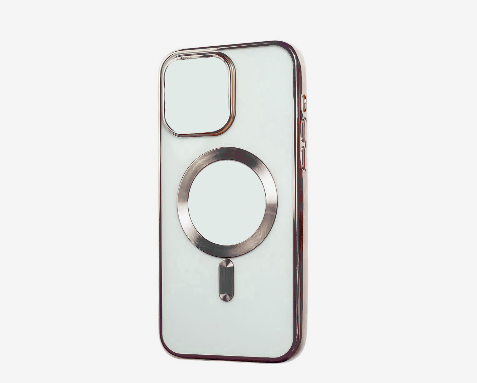 Electroplated MagSafe Case Built-in Clear Lens Protector for iPhone 15 Pro Max