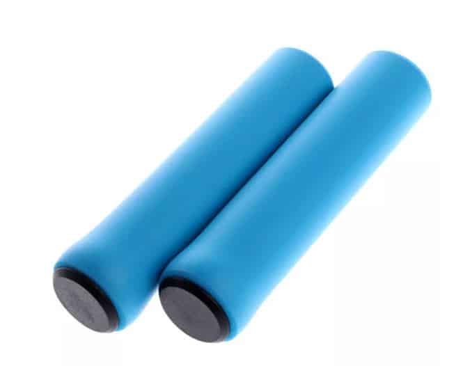 Silicone Anti-Slip MTB and Scooter Handle Grips - Blue