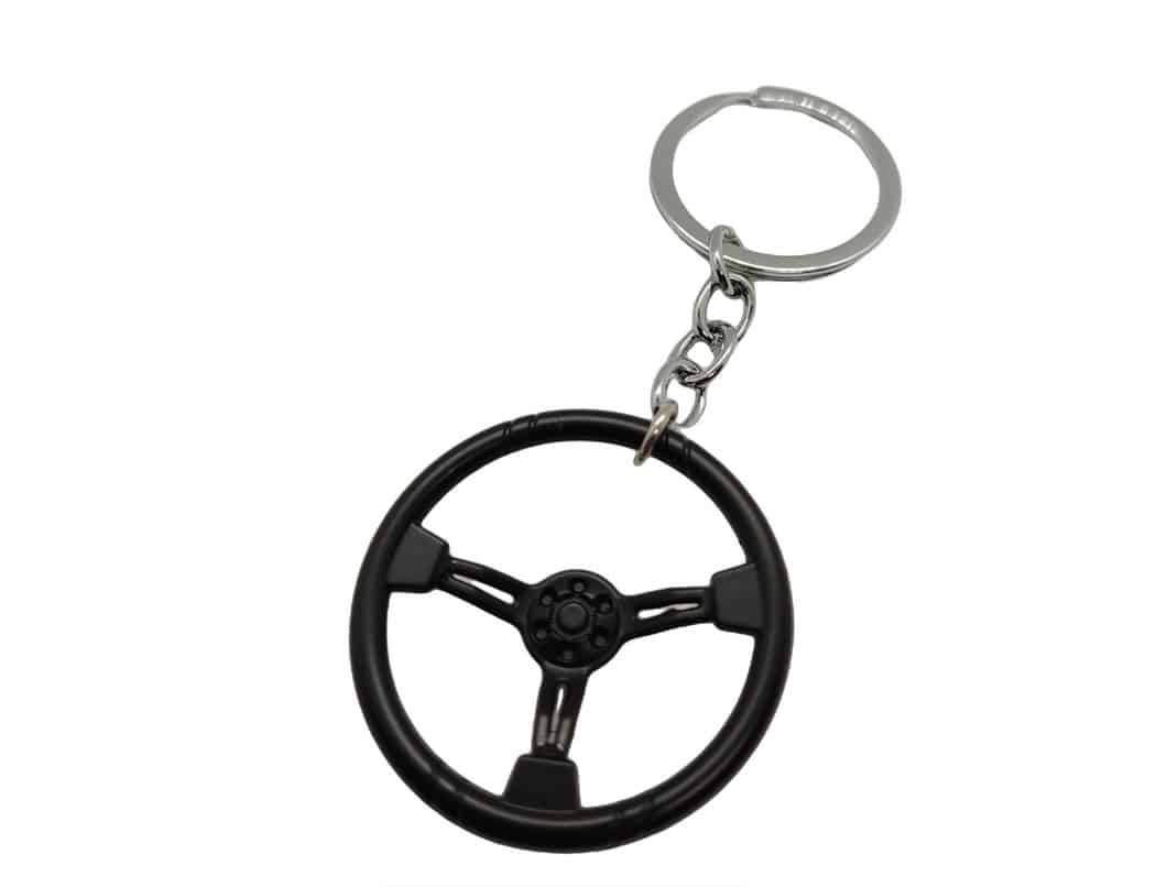 Sport Steering Wheel Automotive Key Chains